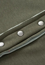 Exposed Seam Half Snap Long Sleeve Sweatshirt Woman Sweatshirts