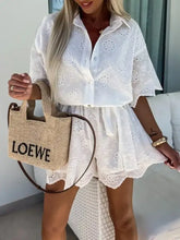 Beige Loewe Strohtasche mit Lochspitzen-Overall, Maschinenwäsche kalt