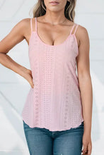 Eyelet Scoop Neck Cami Tanks & Camis