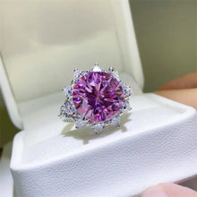 10 Carat Moissanite Zircon 925 Sterling Silver Ring Rings
