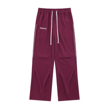 Men's Drawstring Pants with Pockets Red