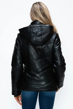 How Dare U Pocketed Zip Up Puffer Jacket with Removable Hood Woman Outerwear