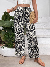 Printed Wide Leg Pants