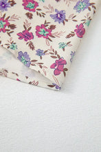 Multicolour Bohemian Ditsy Floral Smocked Fit Flare Sundress Woman Casual Dress