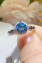 925 Sterling Silver 1 Carat Moissanite Cluster Ring Rings