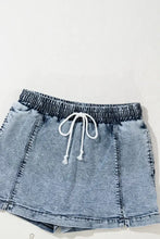Drawstring High Waist Pocketed Denim Shorts Denim Shorts