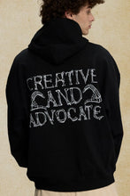 Men's Graphic Long Sleeve Hoodie Black