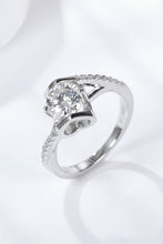 Limitless Love Platinum-Plated Moissanite Ring Silver