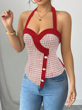 Halter Neck Cami Scarlet