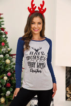 Full Size Graphic Long Sleeve T-Shirt Blueberry