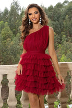 One-Shoulder Sleeveless Dress Cocktail Dress