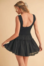Aemi+Co Frill Sleeveless Drop Waist Mini Dress