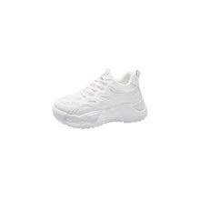 Round Toe Platform Athletic White