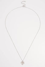 925 Sterling Silver Zircon Maple Leaf Necklace