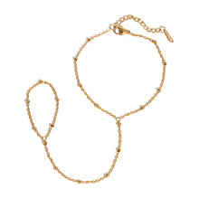 Stainless Steel Beaded Chain Link Bracelet