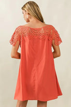 BiBi Crochet Lace Yoke Detailed Wrinkled Dress Casual Dresses