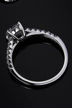 1 Carat Moissanite 925 Sterling Silver Side Stone Ring Rings