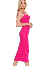 Zenana Ribbed Bodycon Midi Dress Casual Dresses