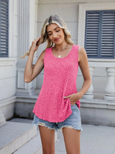 Ribbed Round Neck Tank