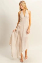 HYFVE Chiffon Halter Asymmetrical Hem Dress Casual Dresses