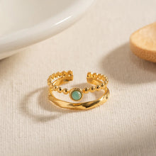 18K Gold-Plated Double Layered Open Ring