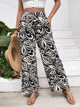 Printed Wide Leg Pants
