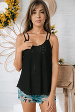 Eyelet Scoop Neck Cami Tanks & Camis