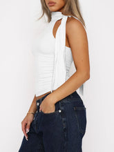 Tied Solid Color Cami White