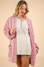 VERY J Cable Knit Open Front Cardigan Woman Outerwear