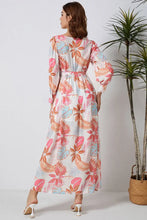 Printed Tie Waist Maxi Dress Woman Maxi Dress