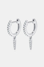 Moissanite 925 Sterling Silver Huggie Drop Earrings Earrings