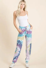BiBi Tie Dye French Terry Casual Pants Woman Pants