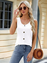 Scoop Neck Casual Tank Top