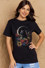 Simply Love Full Size Cat Graphic Cotton Tee Woman T Shirts