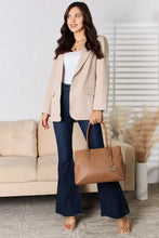 David Jones Structured Leather Handbag Handbags