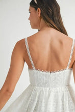 MABLE Eyelet Lace Babydoll Mini Cami Dress Casual Dresses