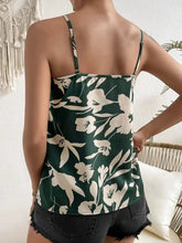 Ruffled Printed V-Neck Cami