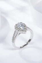 1 Carat Moissanite Teardrop Split Shank Ring Rings