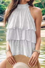 Layered Eyelet Sleeveless Top Tanks & Camis