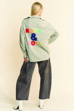 Davi & Dani Multi Color Rock & Roll Fringed Hem Loose Fit Shacket Woman Outerwear