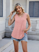 Ribbed Round Neck Tank