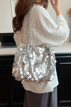 Sequin Braided Strap Shoulder Bag Shoulder Bags