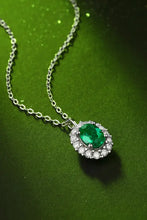 1.5 Carat Lab-Grown Emerald 925 Sterling Silver Necklace Necklaces