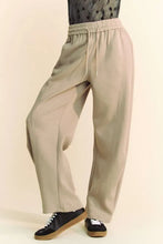 Davi & Dani Drawstring Wide Leg Sweatpants Khaki