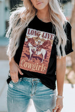 LONG LIVE COWGIRLS Graphic Tee Black