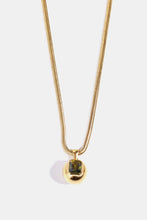 Zircon 18K Gold-Plated Geometrical Shape Pendant Necklace Olive One Size