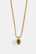 Zircon 18K Gold-Plated Geometrical Shape Pendant Necklace Olive One Size Necklaces