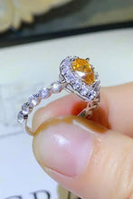 1 Carat Moissanite Contrast Teardrop Ring Rings