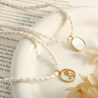18K Gold-Plated Freshwater Pearl Necklace Gold One Size