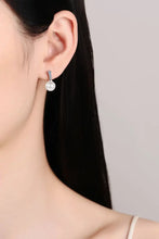 Moissanite Pearl Drop Earrings Earrings
